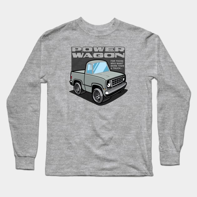 Silver Cloud Iridescent - Power Wagon Long Sleeve T-Shirt by jepegdesign